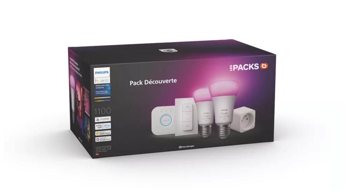 Le pack Découverte Philips Hue par Boulanger