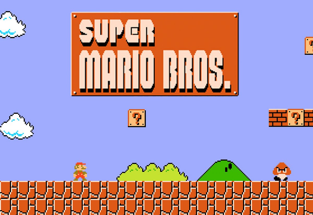 Le tout premier Super Mario Bros sur NES © Nintendo