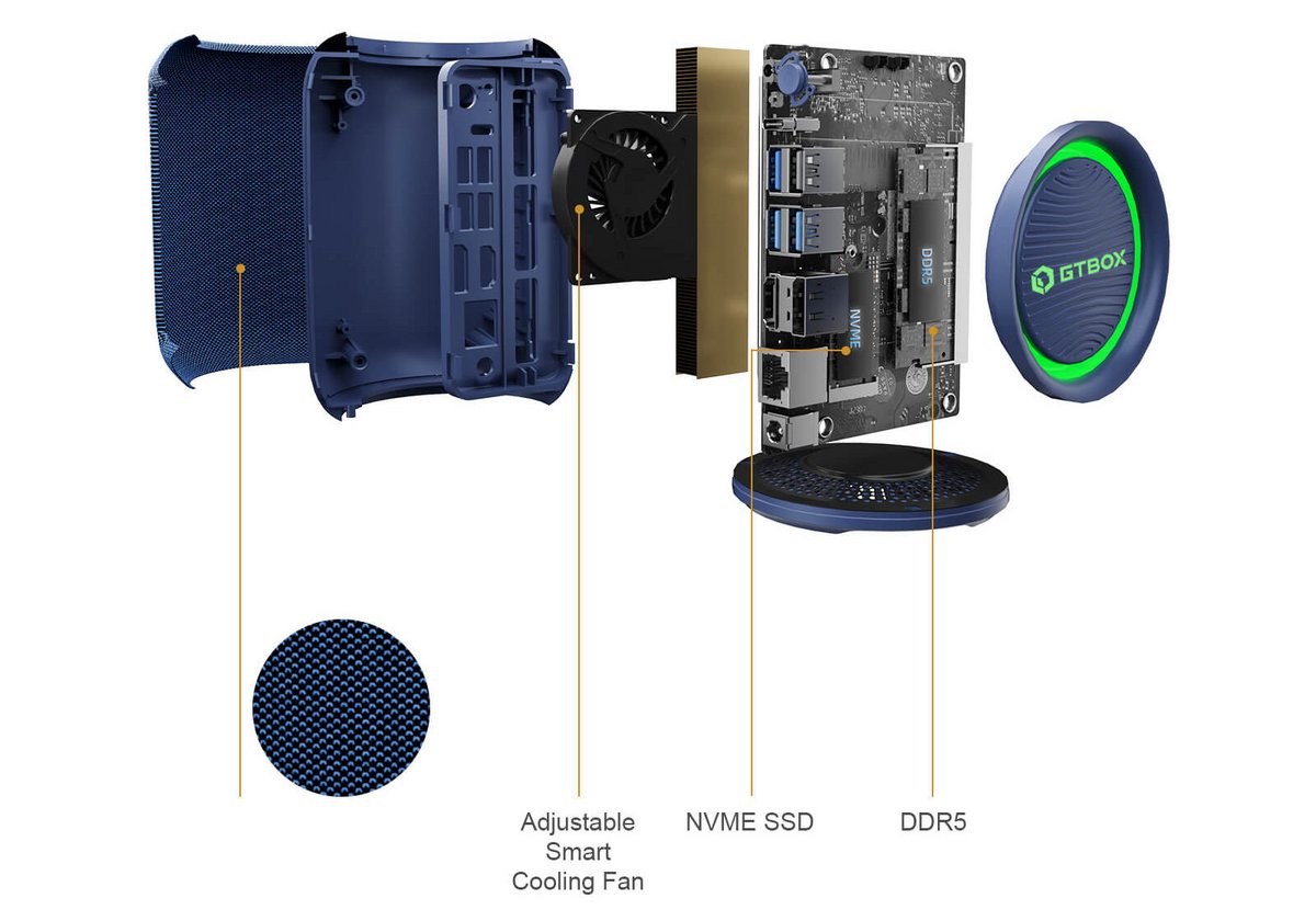 Un unique ventilateur « intelligent » pour refroidir la bête. ©GTBox