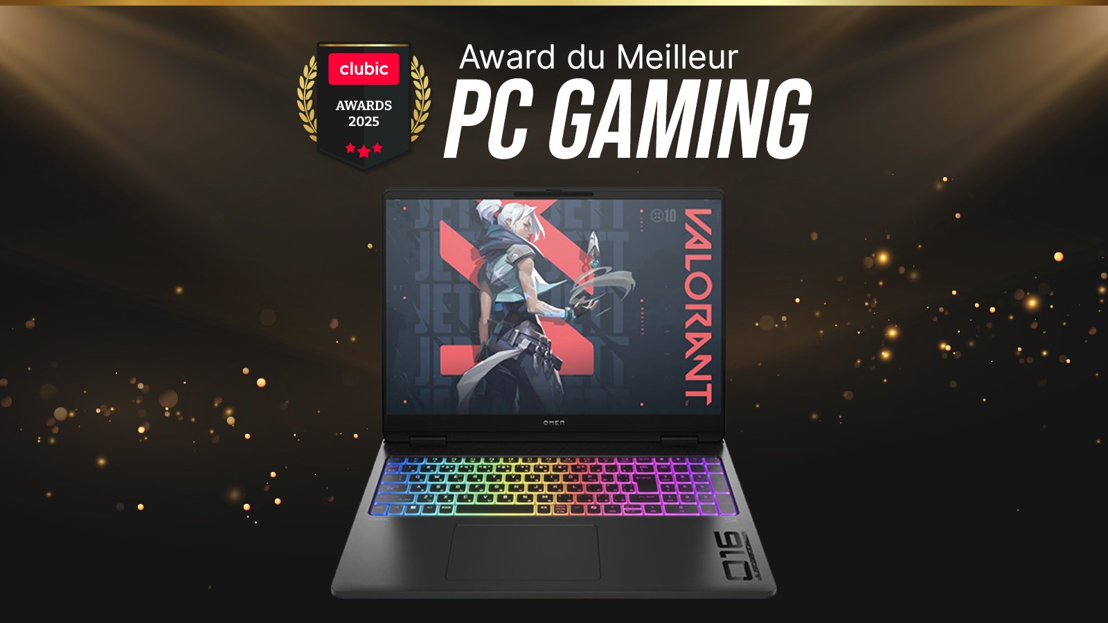Le HP Omen Max 16 remporte le Clubic Award du meilleur PC portable gamer 2025 © Clubic