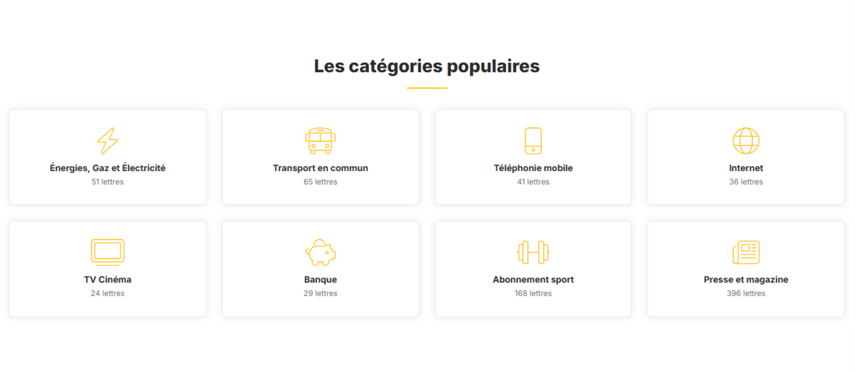+ de 1600 modèles de lettre sont à votre main avec votre abonnement Postmee. @Capture Postmee