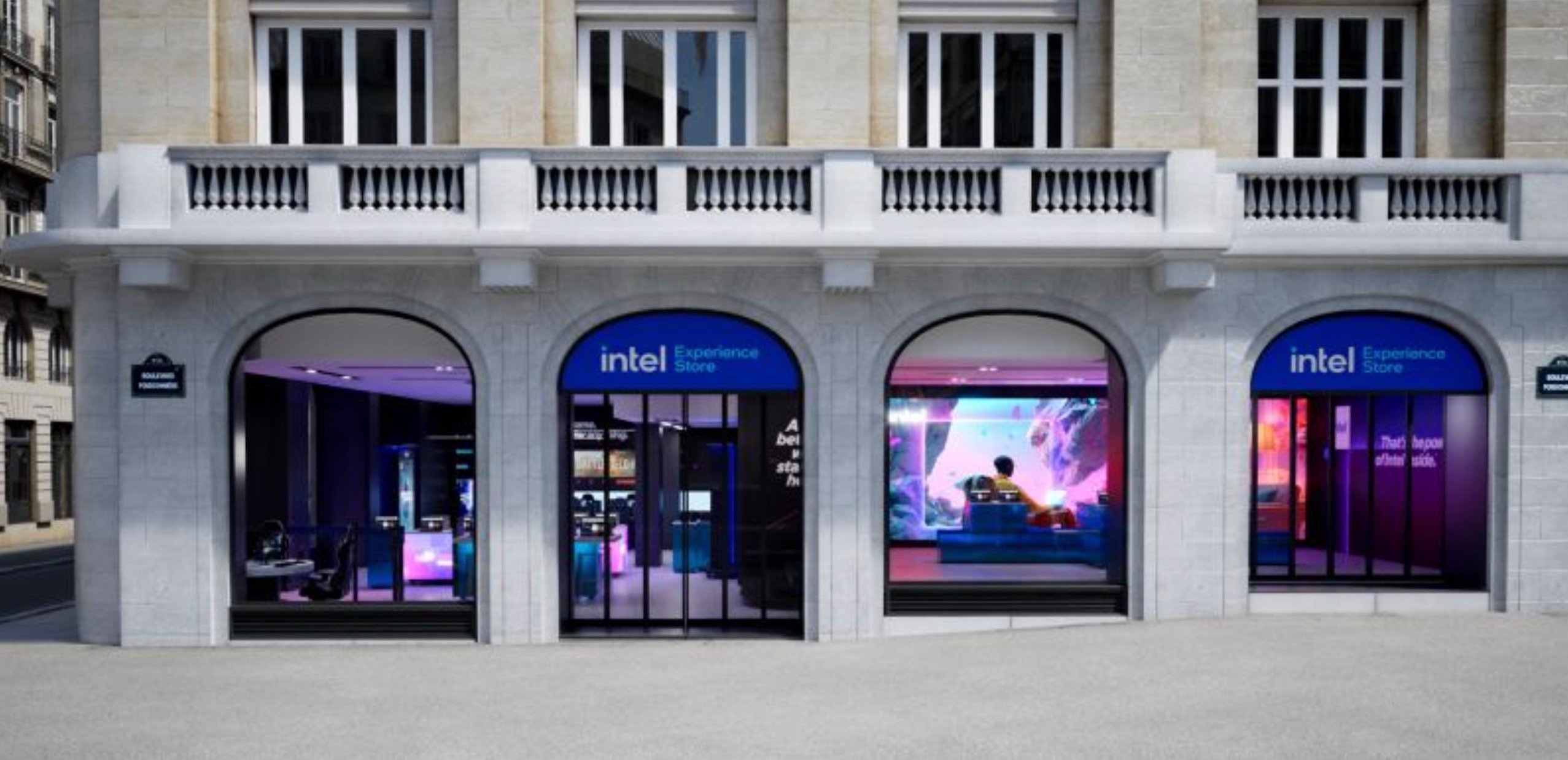 Le pop-up store parisien d'Intel se situera boulevard Poissonnière, dans le 9ème arrondissement. © Intel