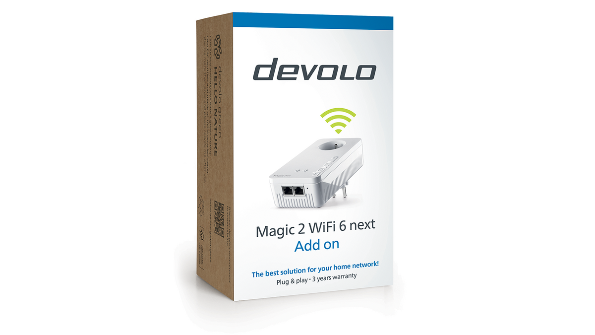Deux ports Ethernet Gigabit pour profiter d’un débit maximal, même en connexion filaire directe ©Devolo