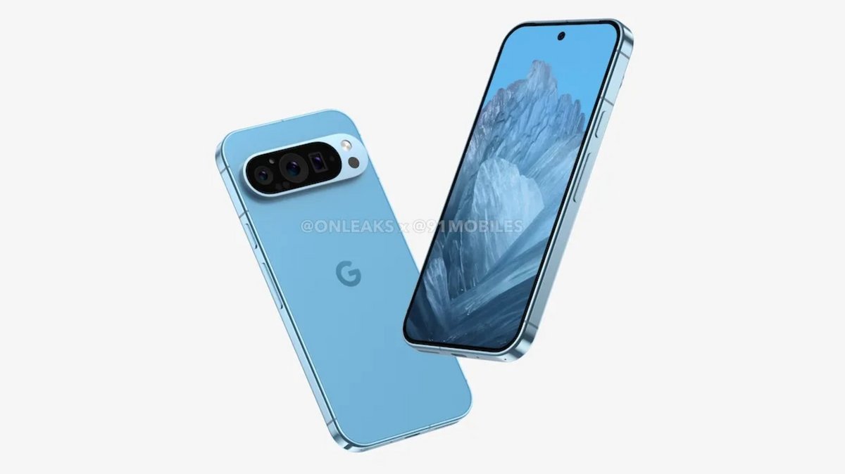 Le supposé Pixel 9 Pro de Google © OnLeaks / 91mobiles