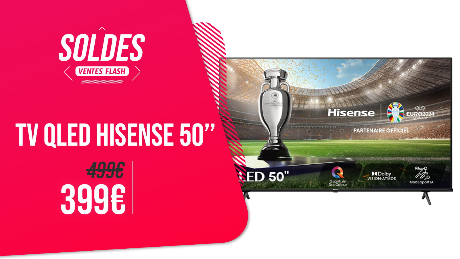 TV QLED HISENSE 50’’