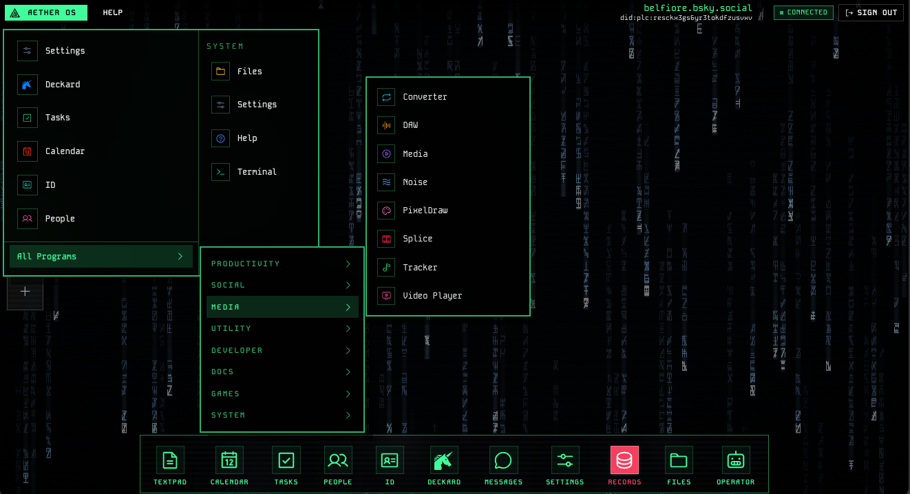 Aether OS transforme votre compte Bluesky en vrai système d'exploitation, 42 applications à la clé