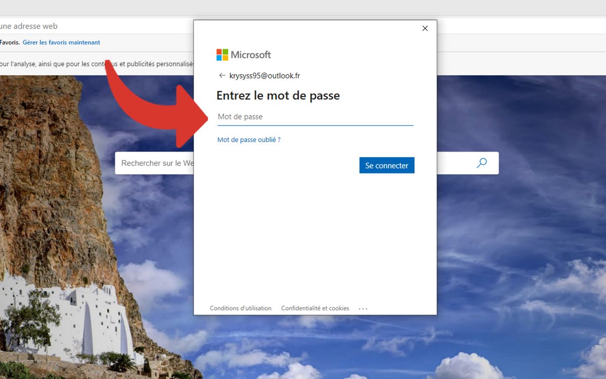 Connecter son compte Microsoft sur Edge