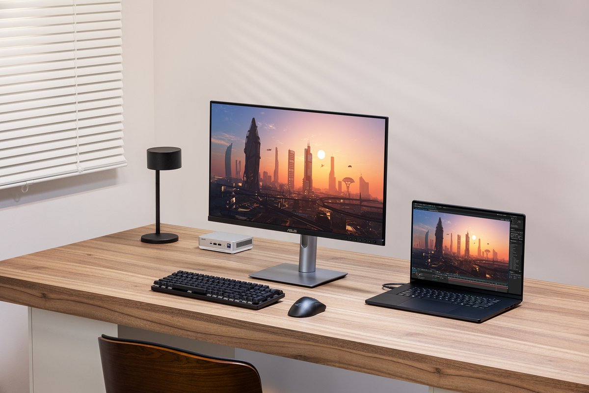 Le ProArt Display PA32QCV facilite la vie des utilisateurs de Mac. ©Asus