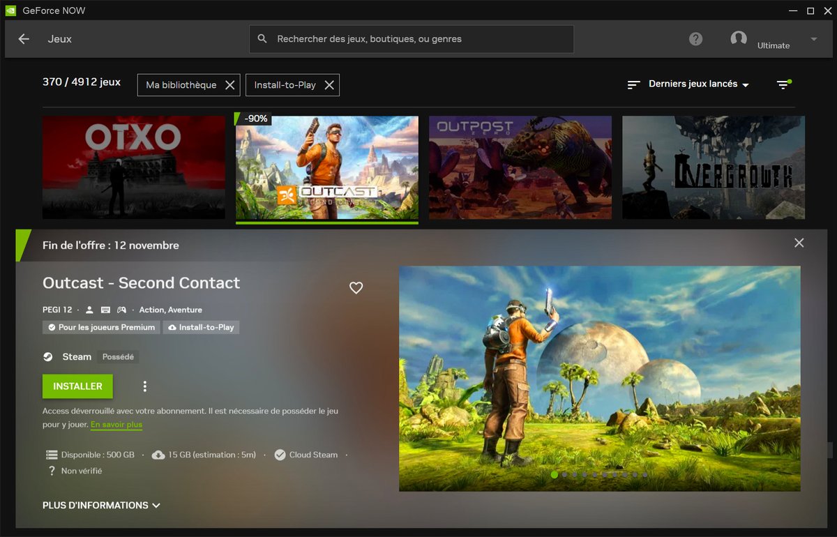 NVIDIA GeForce NOW Install-to-Play