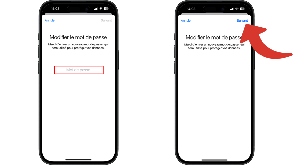 Saisir une première fois le nouveau mot de passe du compte Telegram © Clubic