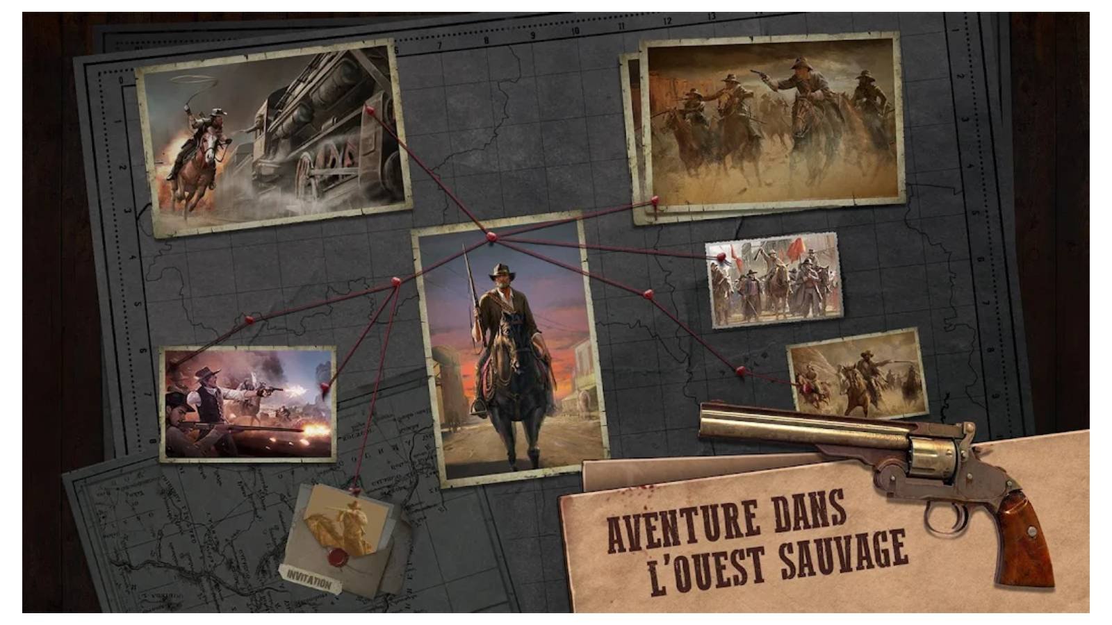 Jeu de stratégie mobile dans un univers Far West, West Game vous met au défi de développer votre ville, gérer vos ressources et affronter d’autres joueurs sur une carte ouverte. © LeyiGames