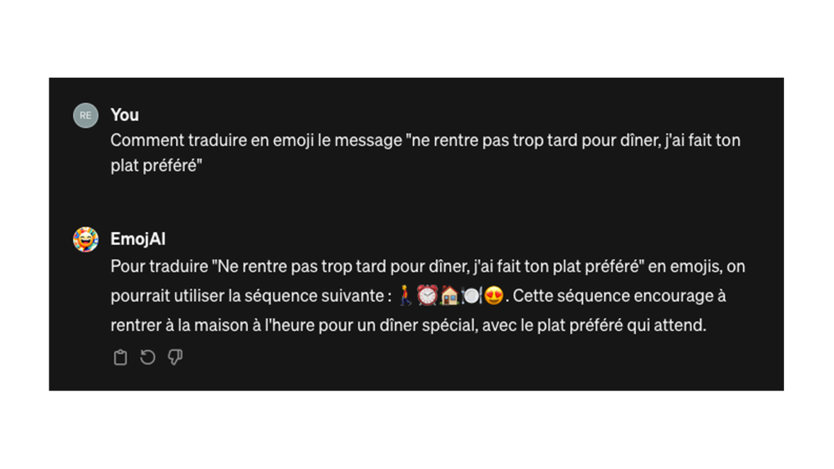 GPT EmojiAI © Pascale Duc pour Clubic