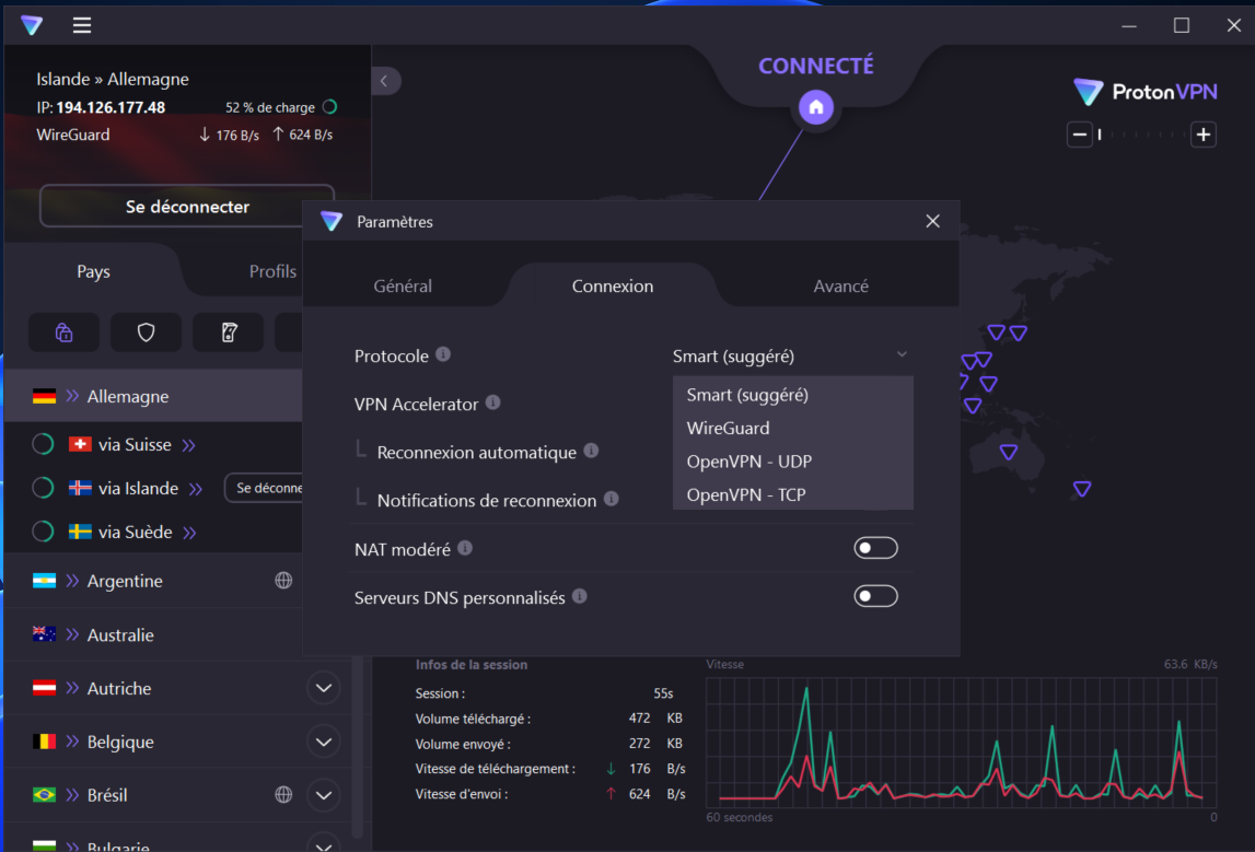 Proton VPN - Les protocoles de tunneling