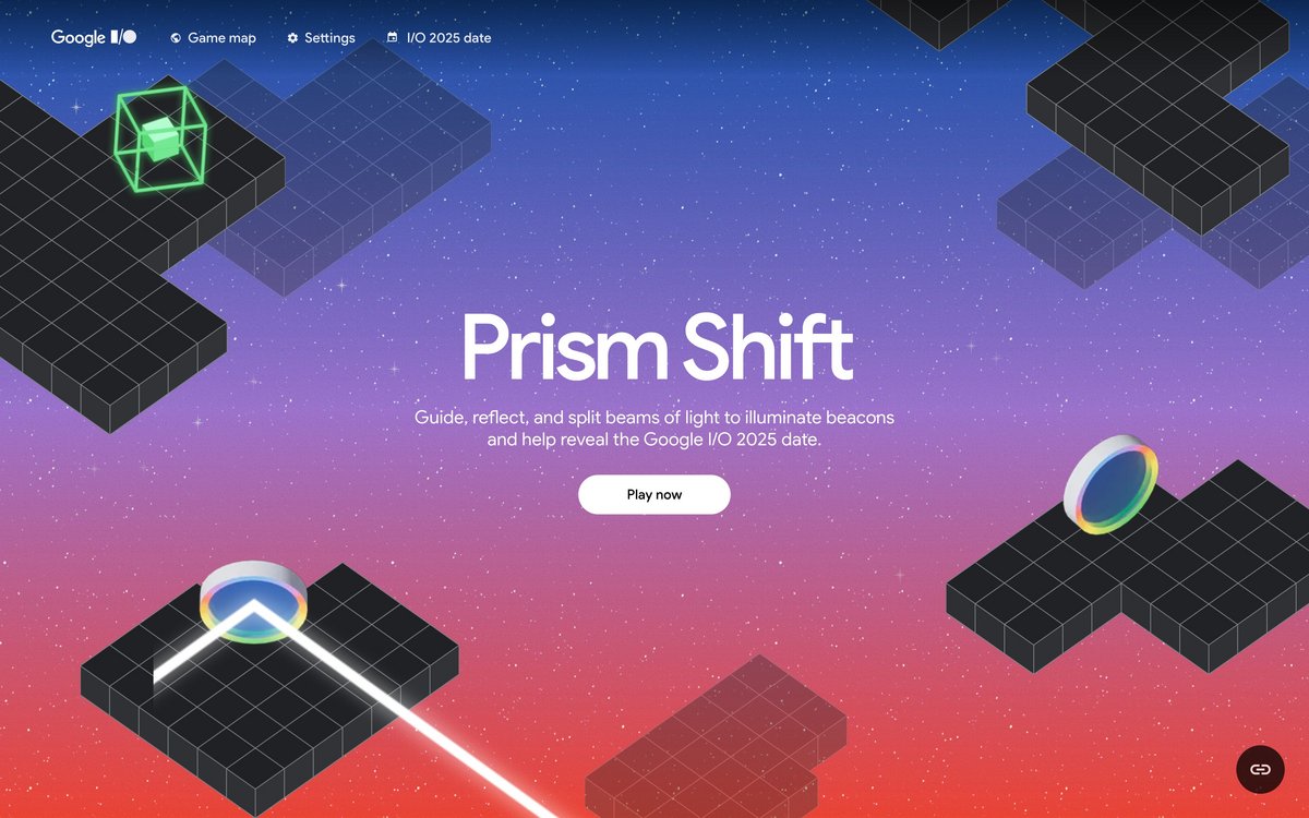 Le puzzle « Prism Shift » nous donne des indices sur ce qui sera abordé à cet évènement.  © Google