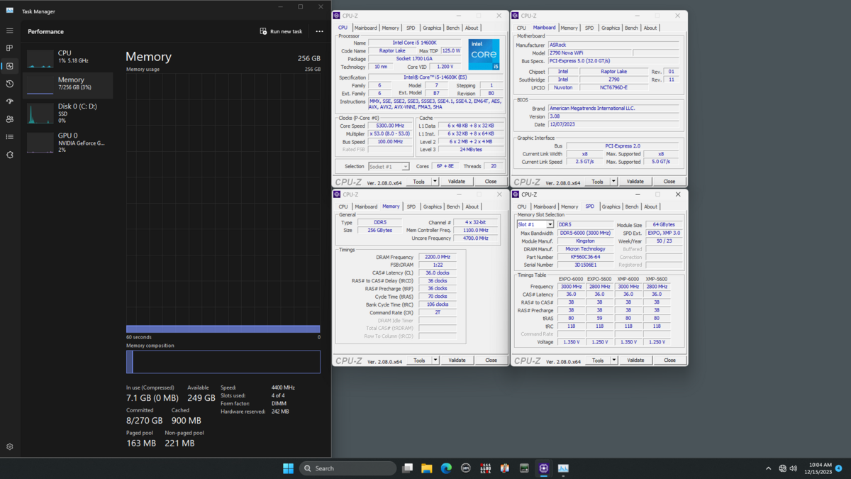 ASRock 256 Go de DDR5