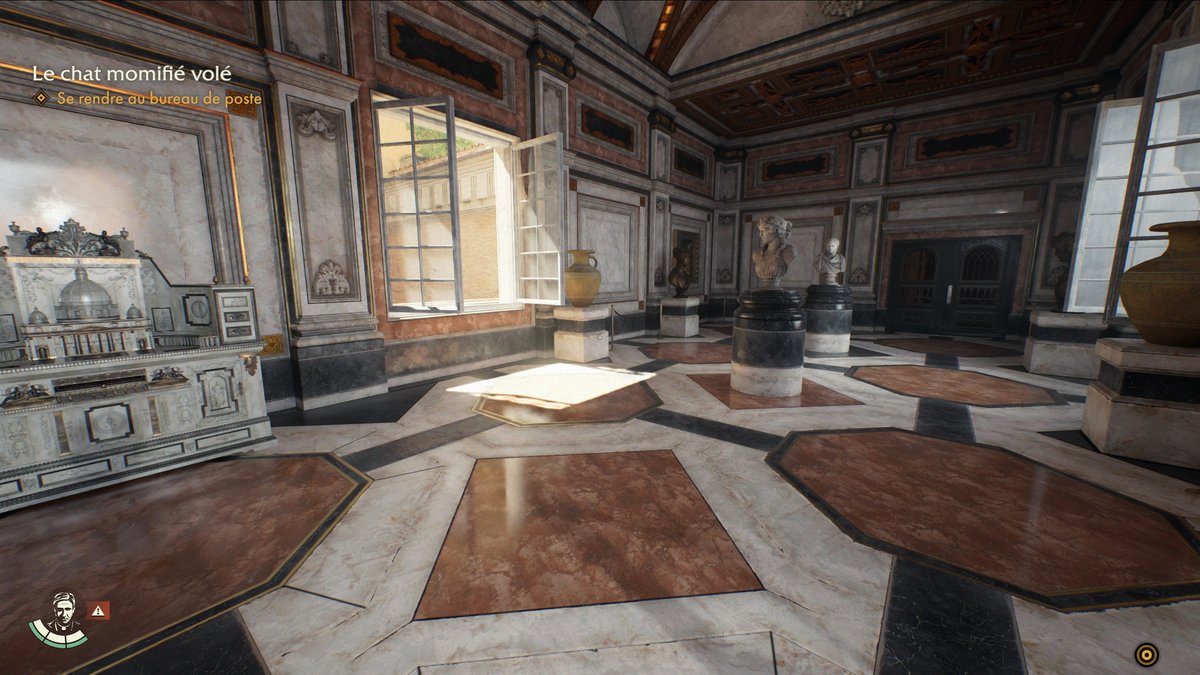 Au Vatican : à gauche sans le path tracing, à droite avec © Clubic