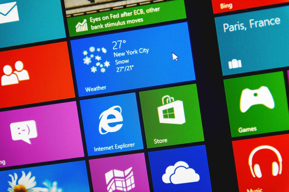 Les tuiles interactives de Windows 8 ont fait des émules © Hadrian / Shutterstock