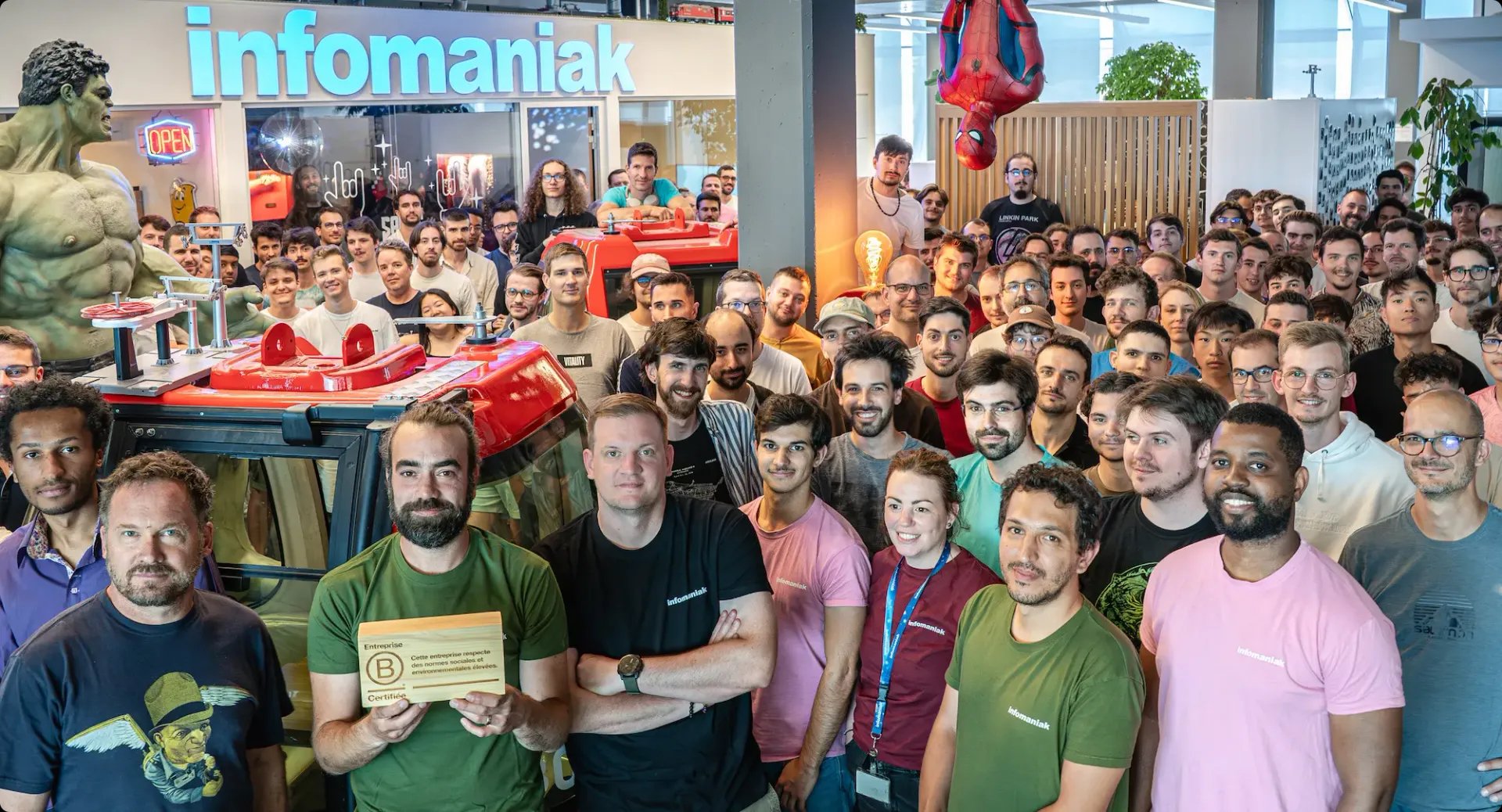 L'équipe d'Infomaniak en 2024