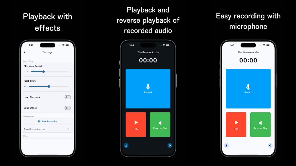 Télécharger App Reverse Audio (gratuit) Android, iOS - Clubic