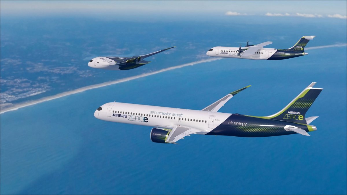 Les trois concepts d'avions à hydrogène d'©Airbus