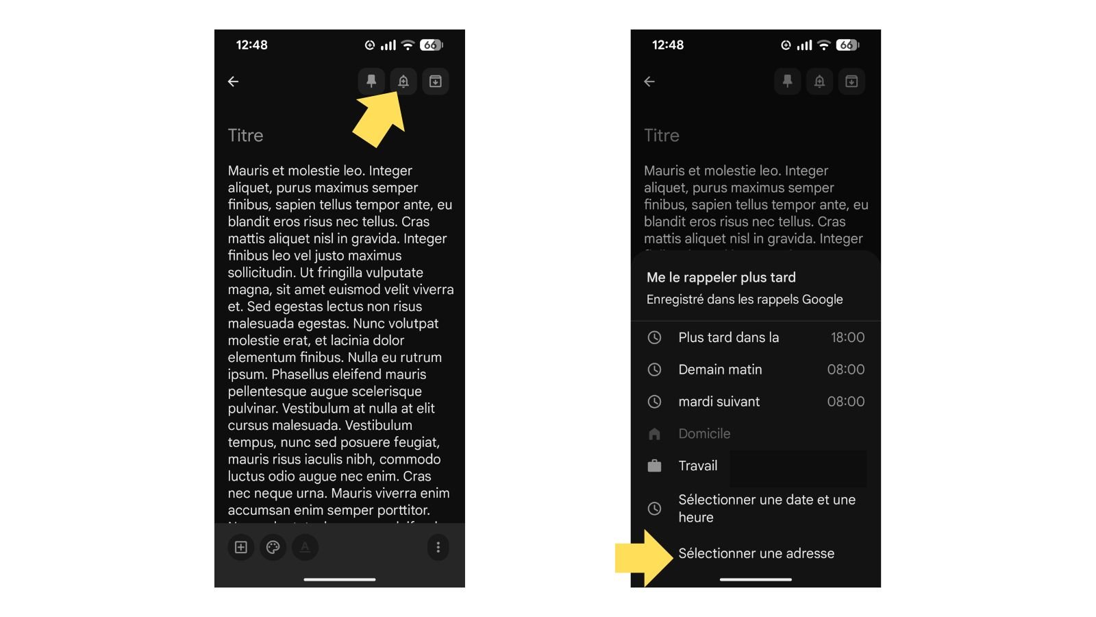 Ajoutez des rappels. ©Google
