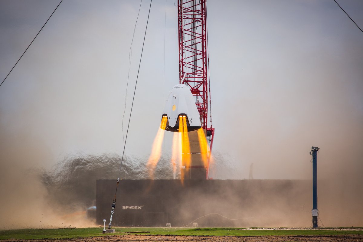 Crew Dragon hover test