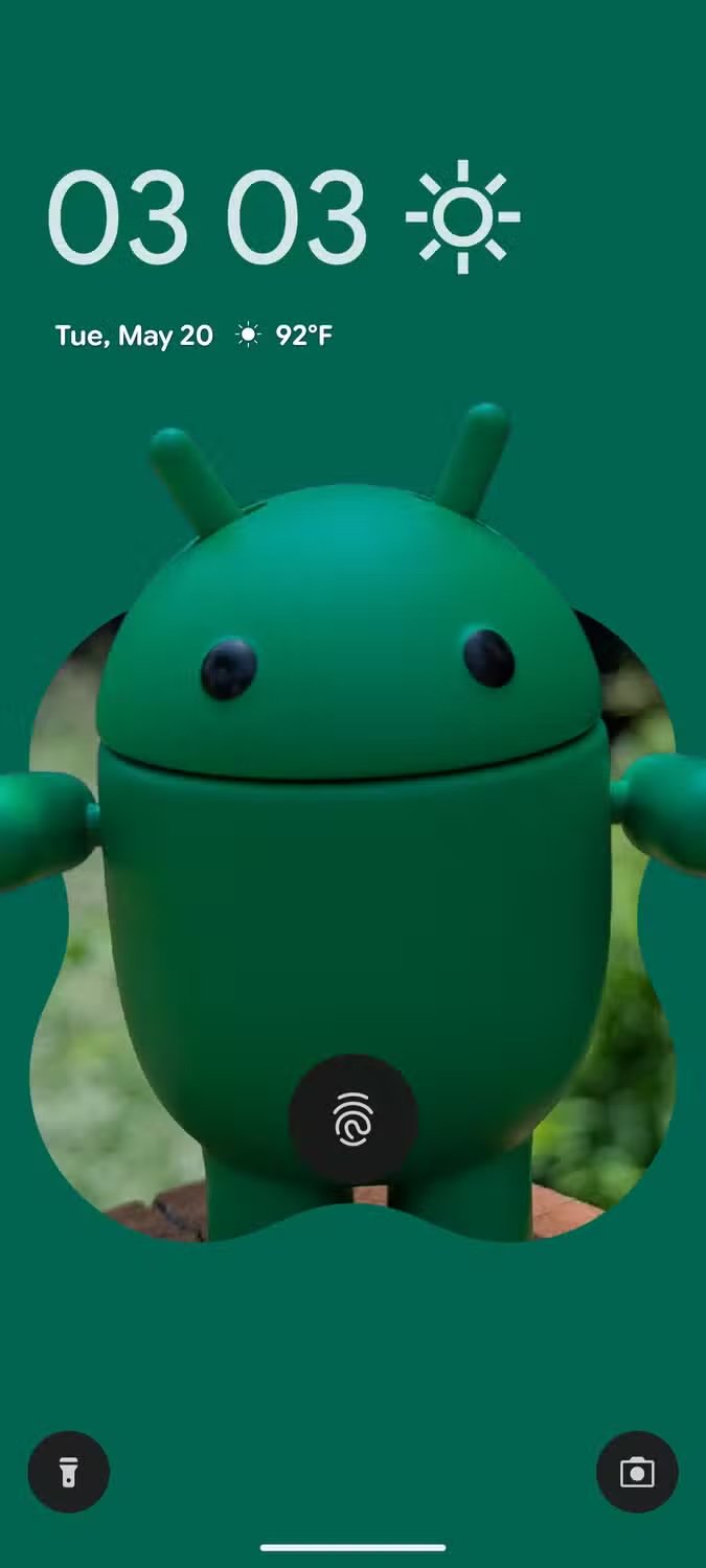 Lockscreen Android 16 Magic portrait