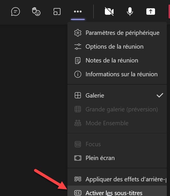 Microsoft Teams Transcription automatique