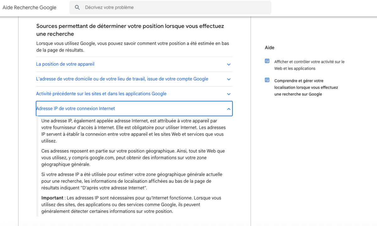 Difficile d'échapper aux techniques croisées de la géolocalisation Google. © Clubic