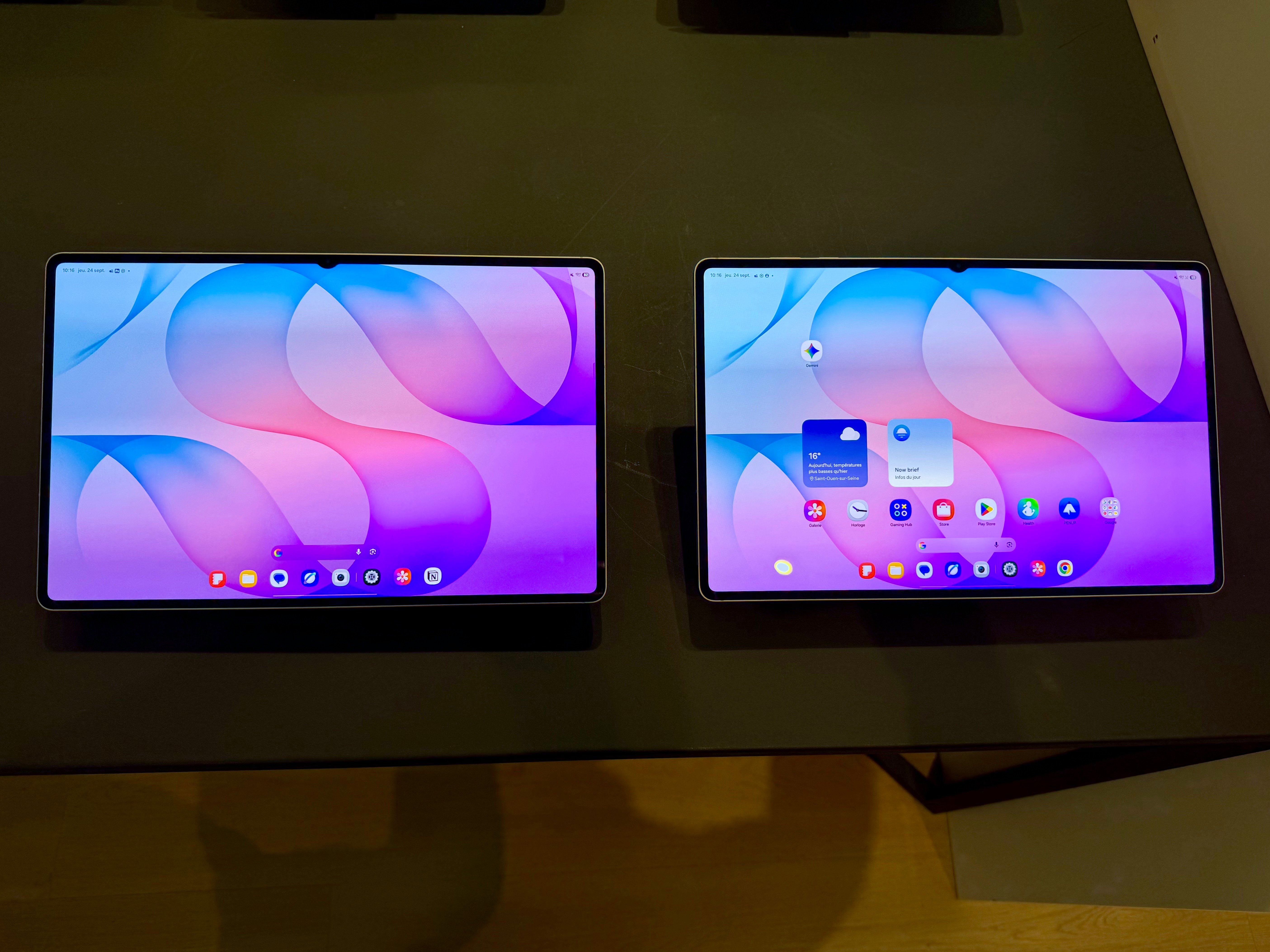 Deux belles tablettes dans la lignée de la génération précédente ©Mathieu Grumiaux