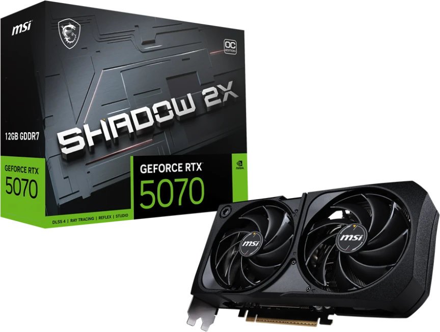 Deux Shadow 2X pour compléter la collection de RTX 5070 © MSI