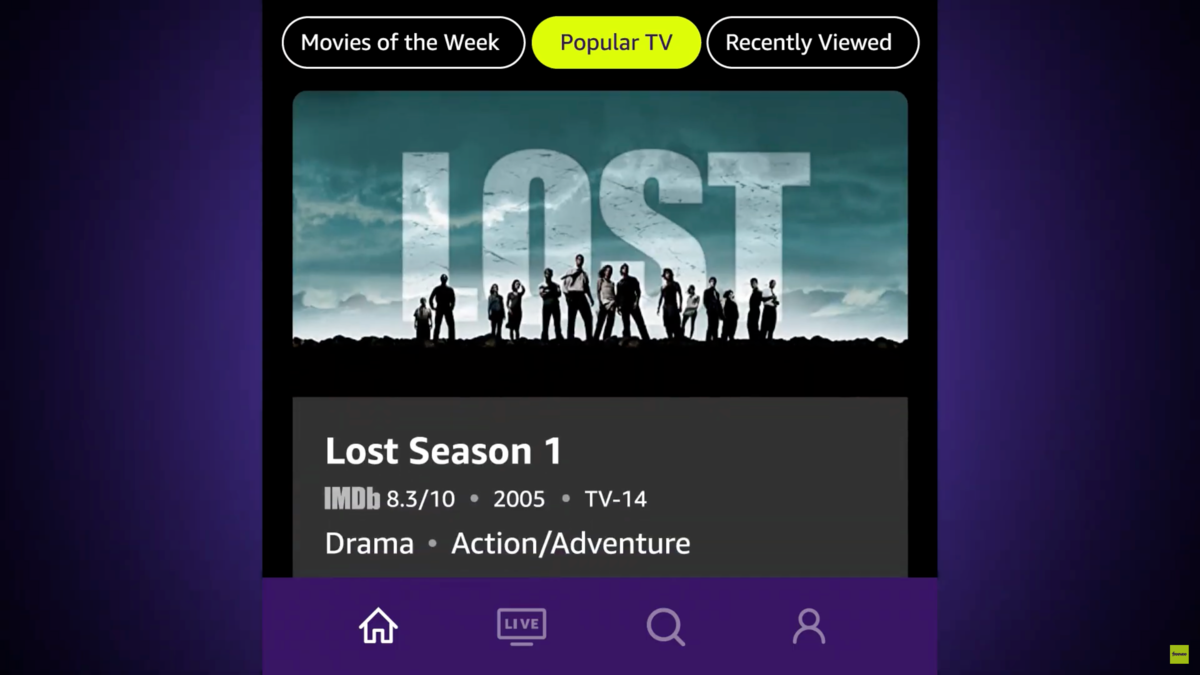 L’application Freevee, désormais intégrée à Prime Video, offre une expérience fluide et unifiée mêlant contenus gratuits et payants dans une interface rapide et intuitive - © Amazon