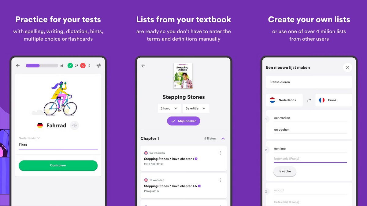 WRTS est devenu StudyGo en raison de son évolution d'u e plateforme d'apprentissage de vocabulaire vers un outil d'apprentissage plus complet pour toutes les matières scolaires - © WRTS