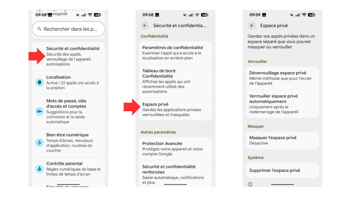 Activez votre espace privé. ©Google