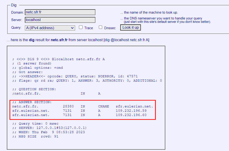 "netc.sfr.fr" est un Cname de "sfr.eulerian.net" et pointe vers une adresse IP Eulerian 