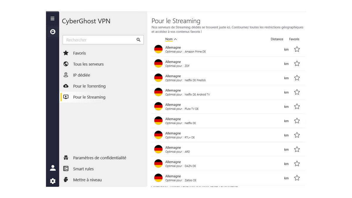 Sélectionnez un serveur dédié au streaming © Pascale Duc