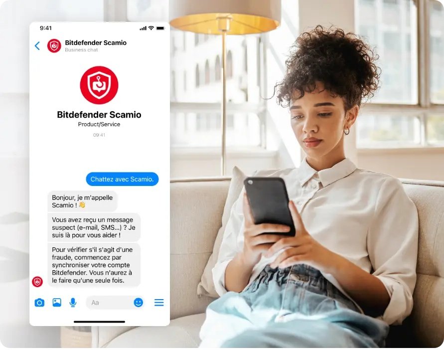 Scamio se sert de l'intelligence artificielle pour repérer instantanément les arnaques au solaire © Bitdefender