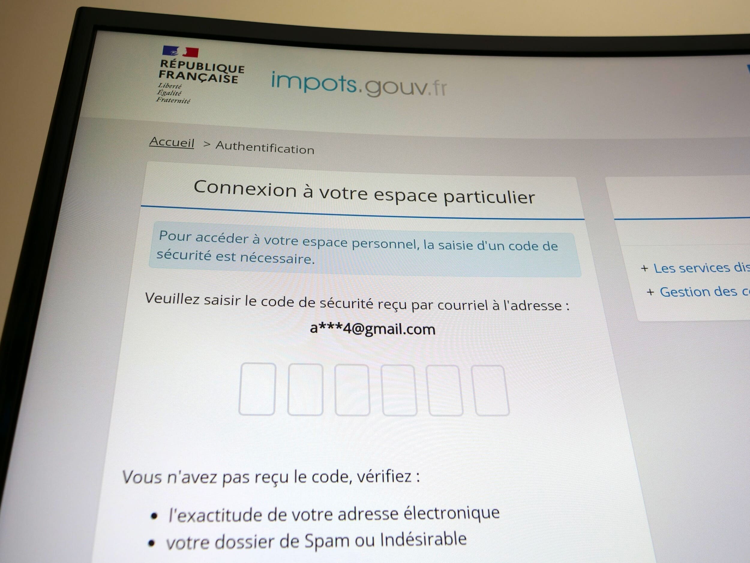 La double authentification sur Impots.gouv.fr est activée © Alexandre Boero / Clubic