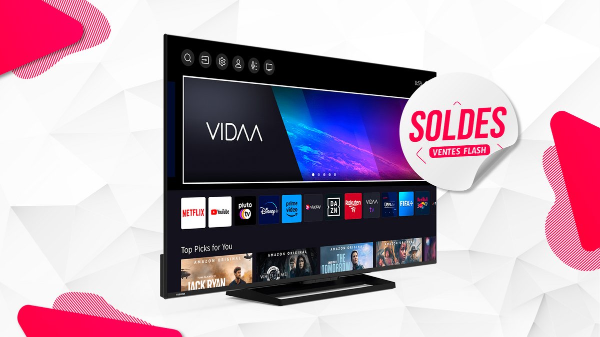 La télévision LED 4K 55" UHD TOSHIBA 55UV3363DG