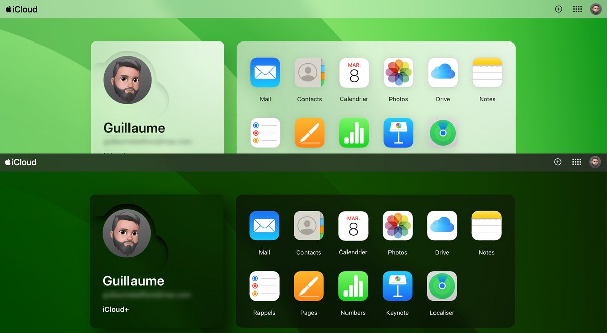 iCloud et ses apps s'enrichissent d'un mode sombre