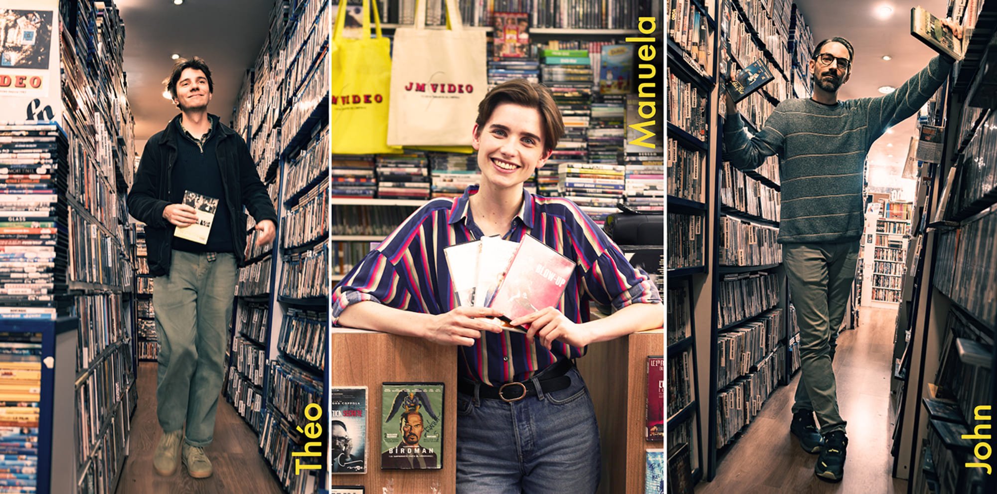 L'équipe du vidéo club JM Video, à qui nous adressons tout notre soutien © JM Vidéo