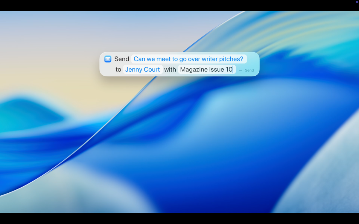 Apple accompagne l'action directement dans Spotlight  ©Apple