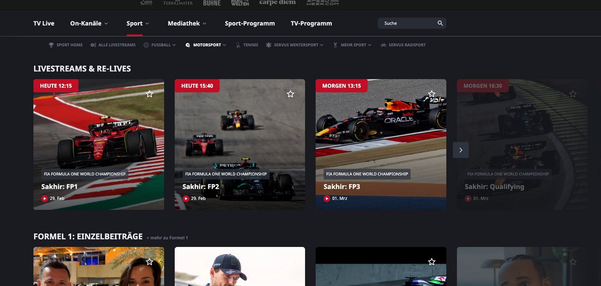 servus tv F1