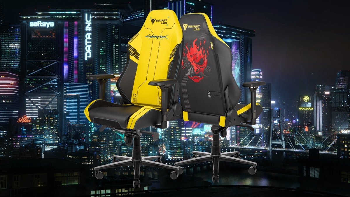 Un des nombreux modèles TITAN EVO en promotion, avec ici le revêtement Cyberpunk 2077.