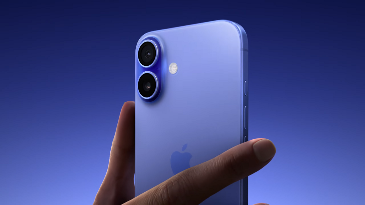 L'iPhone 16 est doté de 8 Go de mémoire vive, comme l'iPhone 16 Pro. © Apple