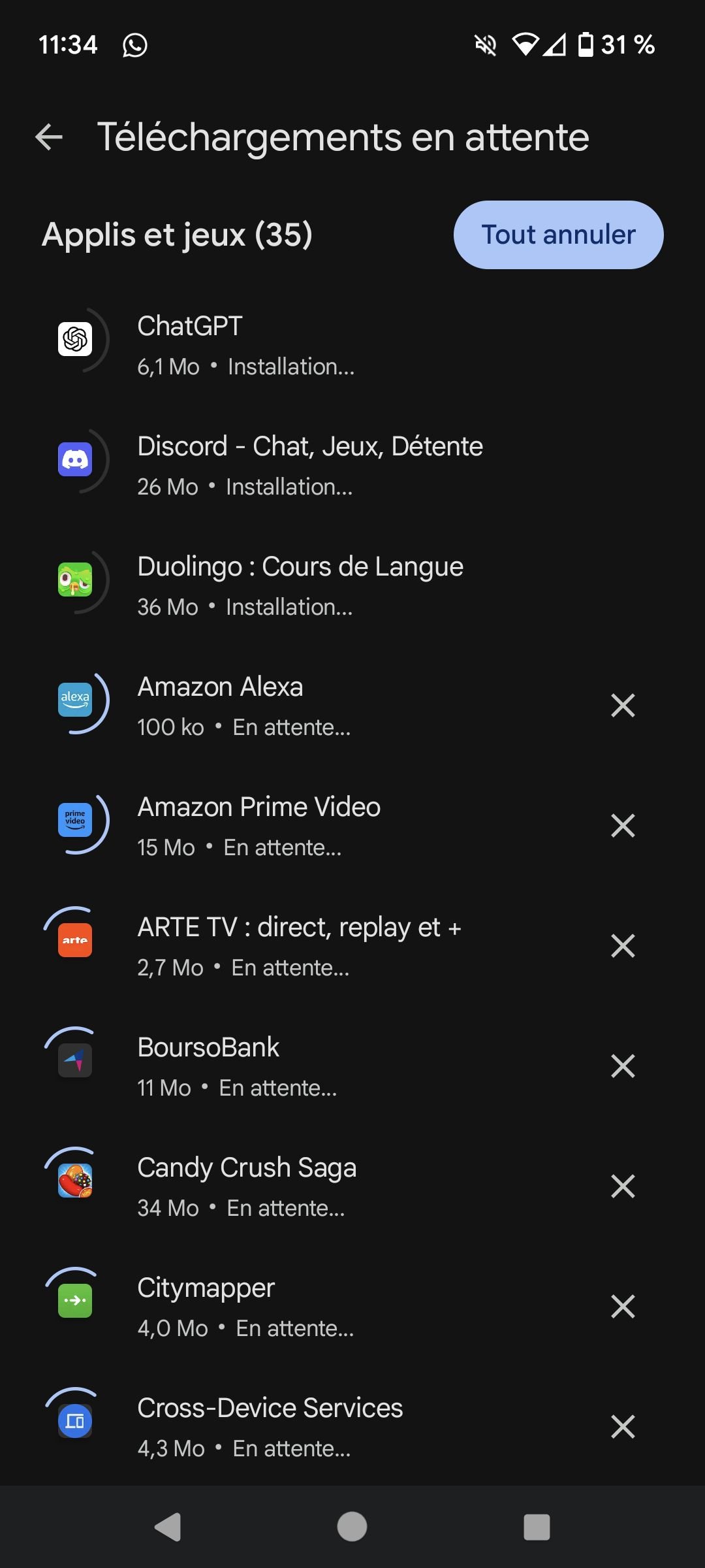 PlayStore Mises à jour 2024