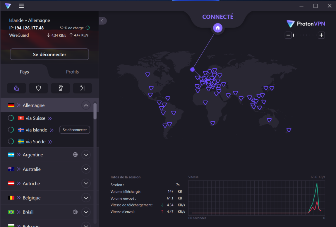 Proton VPN - Les serveurs Secure Core 