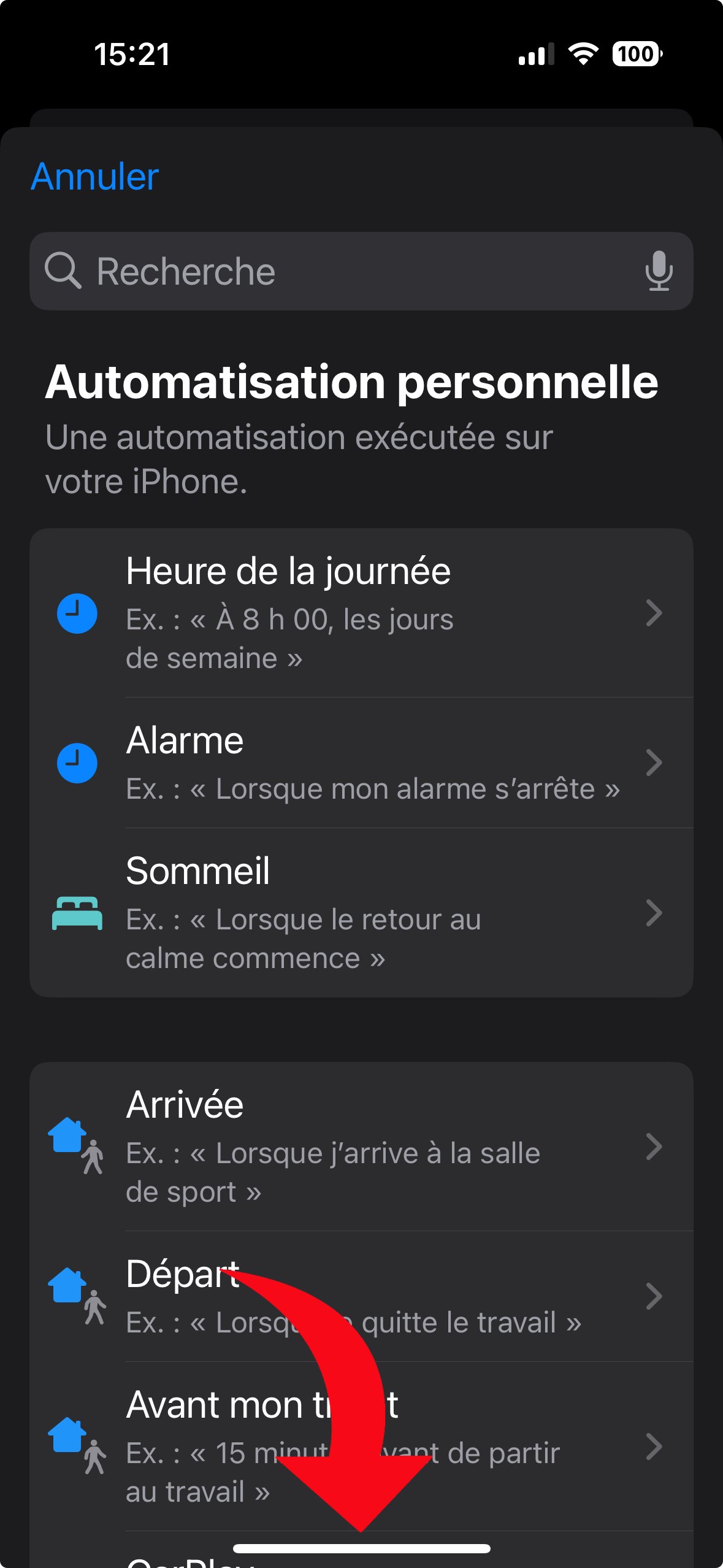 ios raccourcis