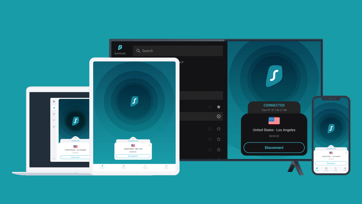 Retrouvez Surfshark VPN sur vos appareils connectés.