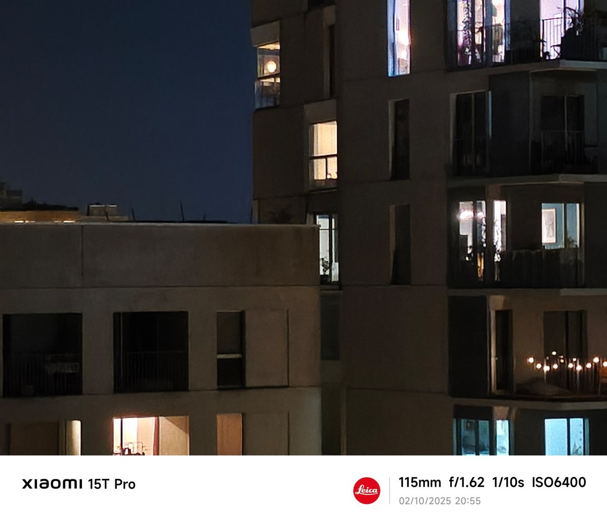 Xiaomi 15T Pro test nuit t